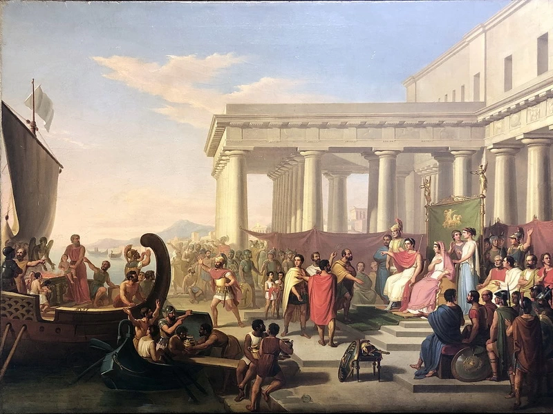 1806-Michele Panebianco - Gelone che accorda la pace ai vinti cartaginesi, 1852